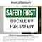 Signmission Safety Culture Sign, 5 in Width, Vinyl Decal, Rectangle OS-2PACK-SF-D-35-L-10747 - alternate 5